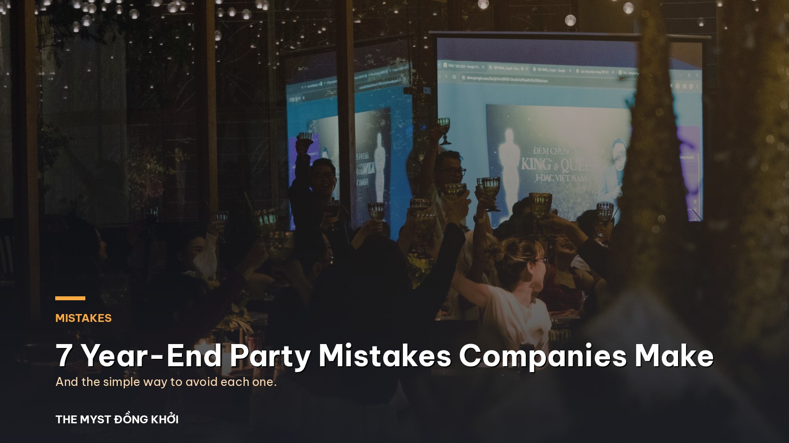 7 Year-End Party Mistakes Companies Make (and How to Avoid Them)