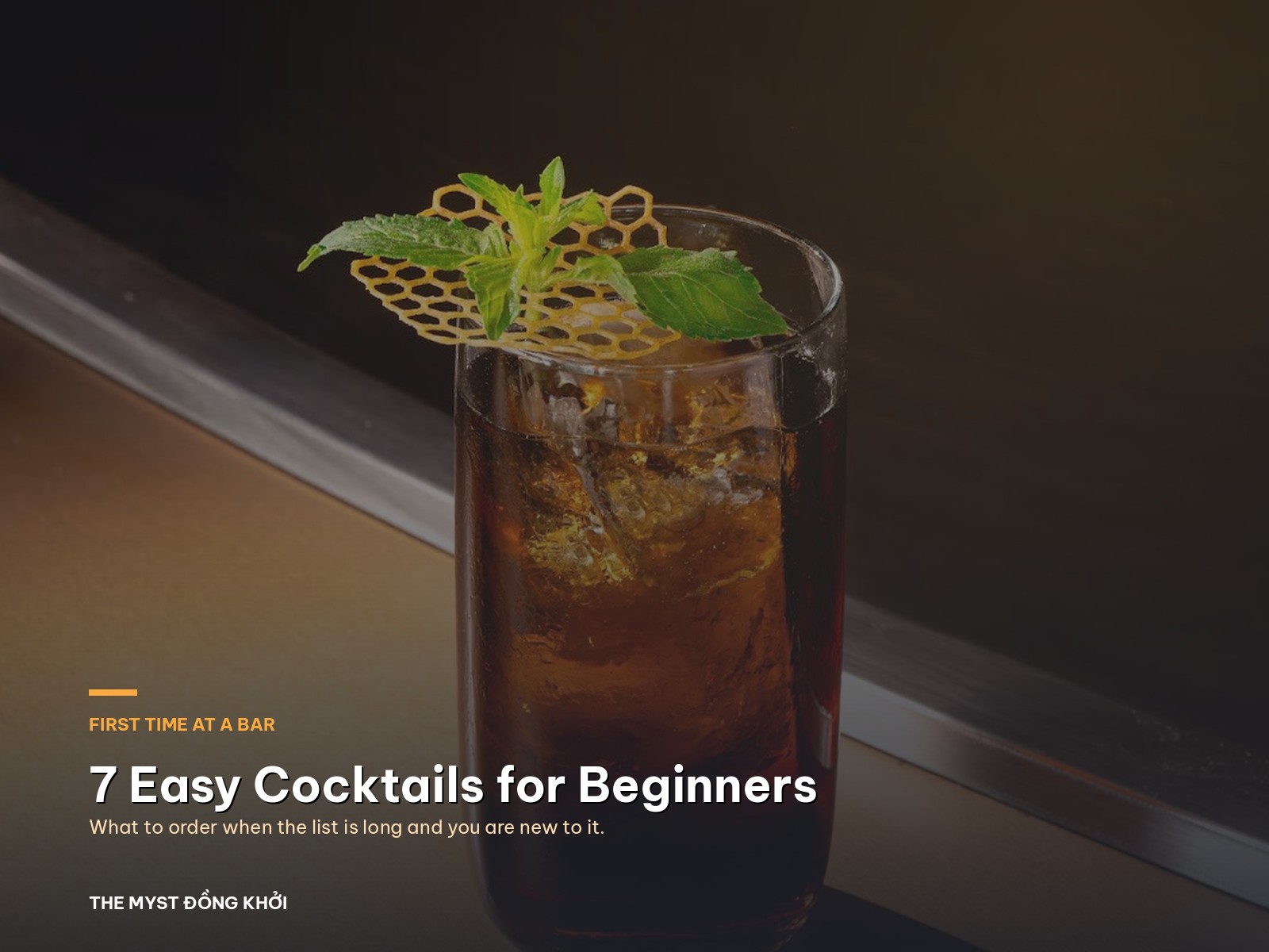 First Time at a Bar? 7 Easy Cocktails for Beginners